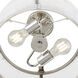 Bennetti 2 Light 14.5 inch Polished Nickel Indoor Semi-Flush Ceiling Light