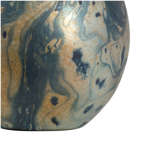 MarketPlace 27 inch 100 watt Silve/Teal/Nickel Table Lamp Portable Light