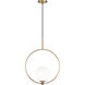Averley 1 Light 7.88 inch Aged Gold Brass Pendant Ceiling Light