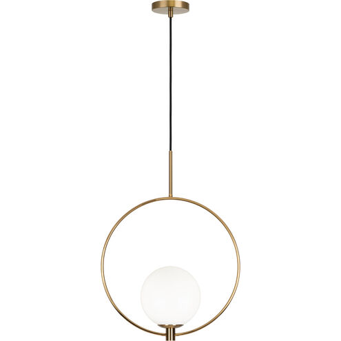 Averley 1 Light 7.88 inch Aged Gold Brass Pendant Ceiling Light