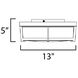 Rogue 2 Light 13 inch Satin Nickel Flush Mount Ceiling Light