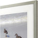 Animals White and Blue and Brown Framed Art
