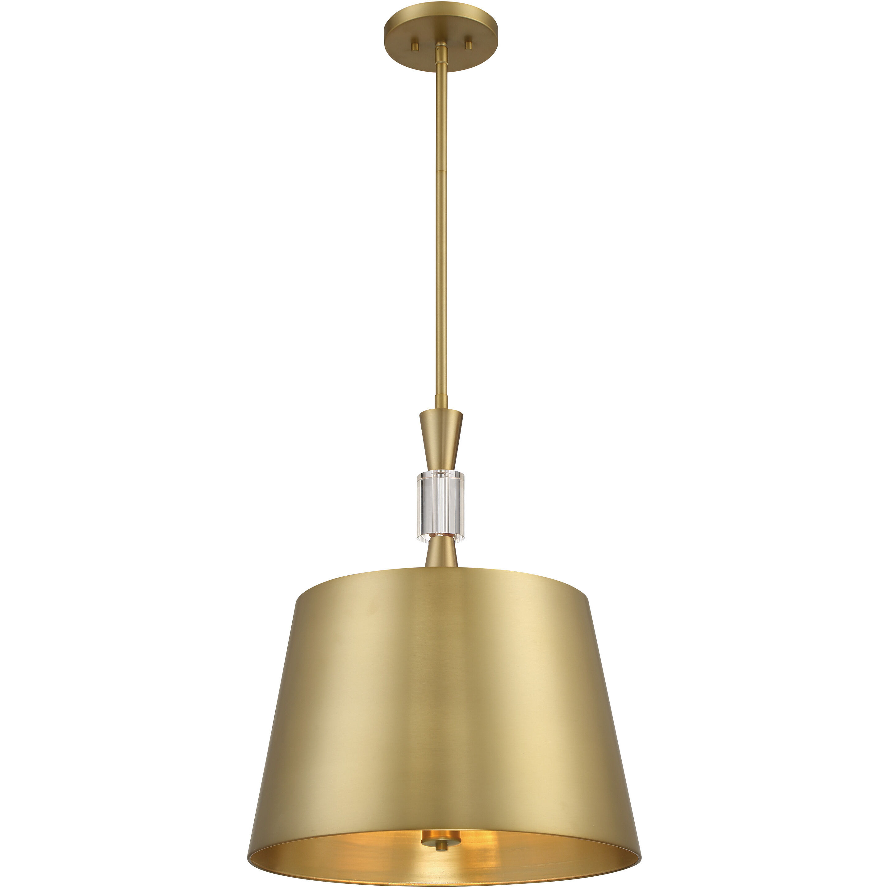 Baratti 3 Light 18.13 inch Soft Brass Pendant Ceiling Light