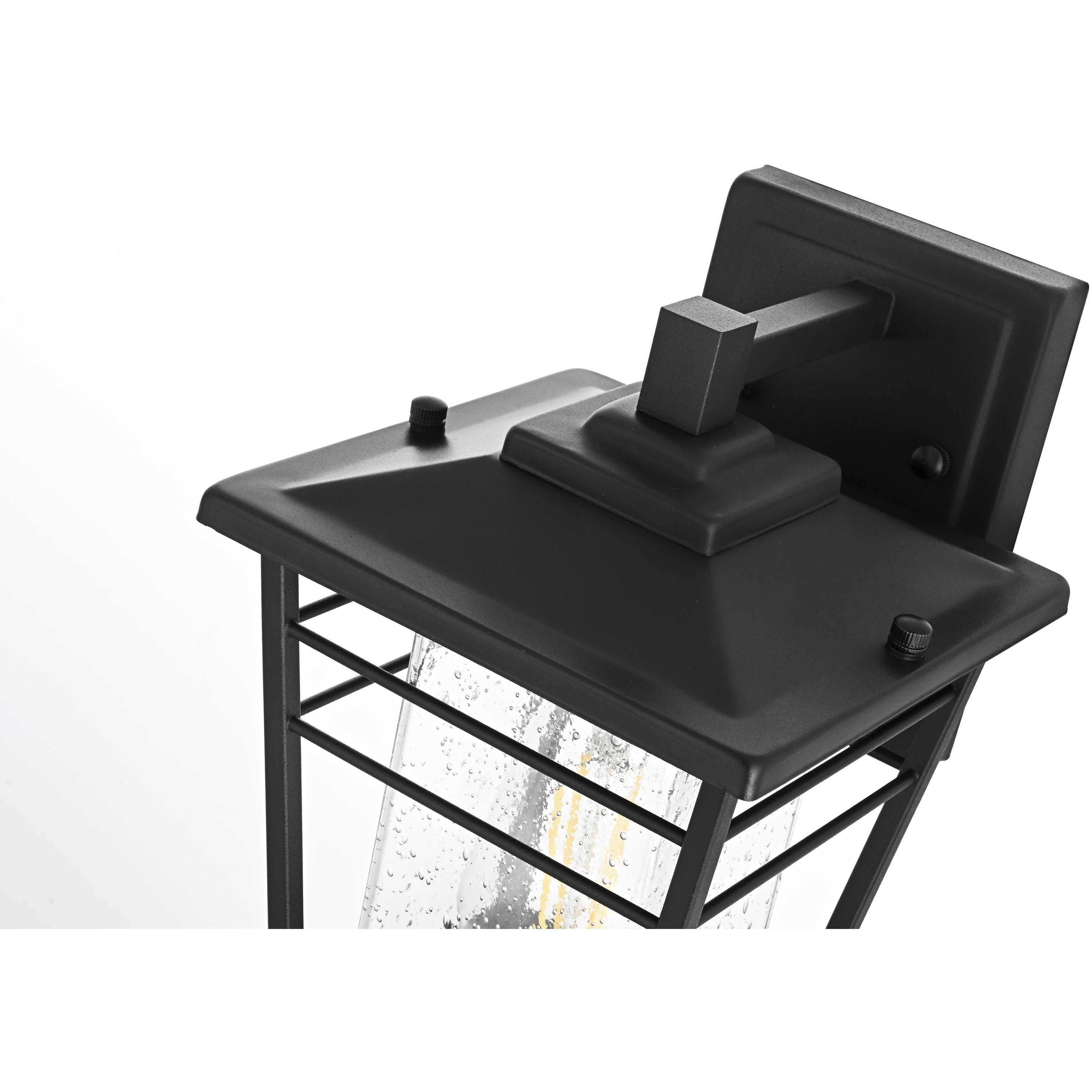 Croskey 1 Light 12.5 inch Black Outdoor Wall Sconce