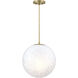 Pixie LED 14 inch Brushed Gold Pendant Ceiling Light