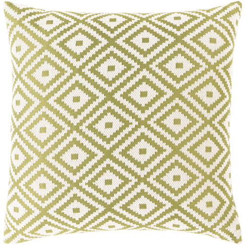 Kanga 20 X 20 inch Dark Green/Medium Gray/Cream Pillow Kit, Square