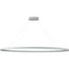 Ovale LED 53.75 inch White Linear Pendant Ceiling Light