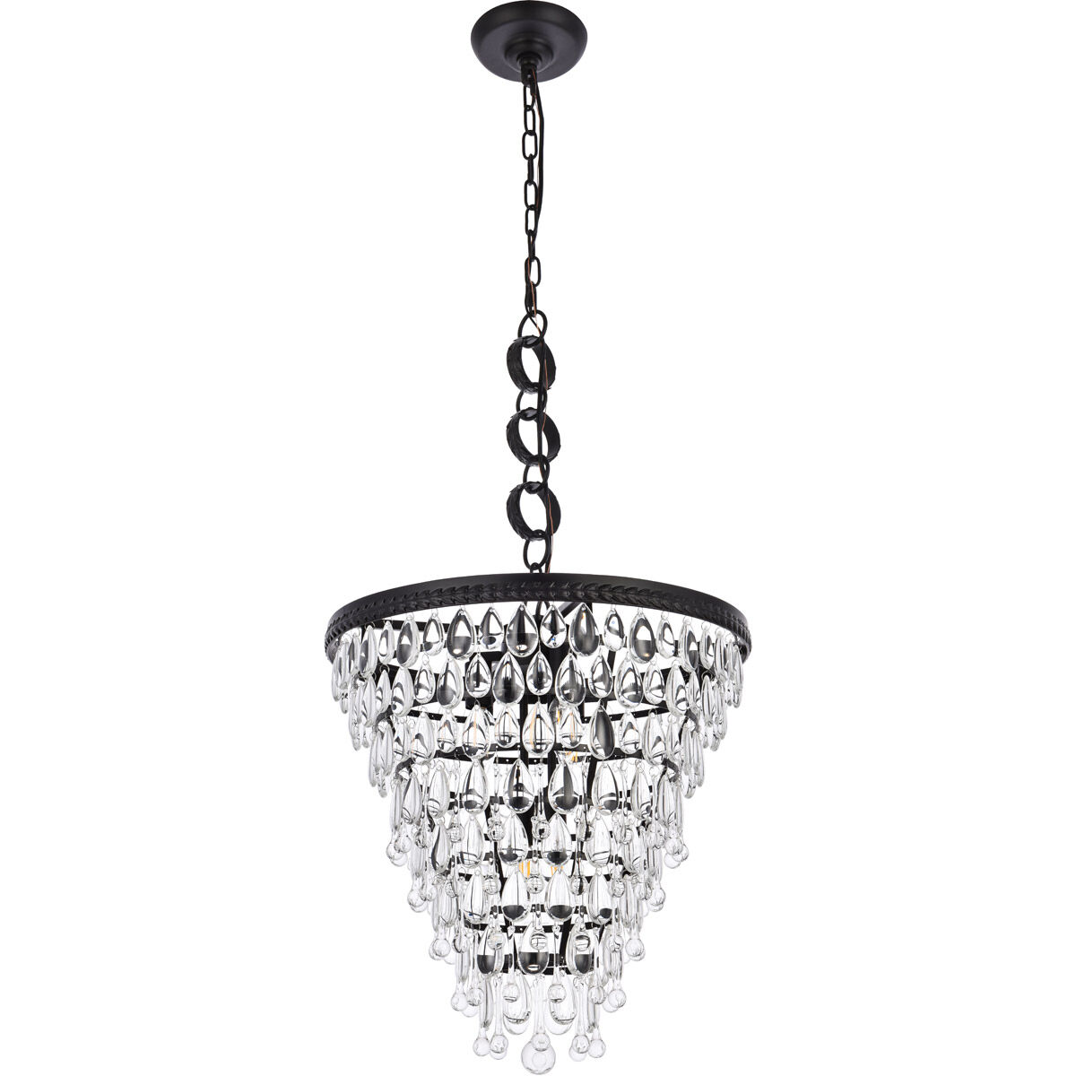 Nordic 5 Light 18 inch Black Pendant Ceiling Light