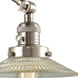 Halophane 30 inch 60.00 watt Satin Nickel Swing Arm Wall Light, Franklin Restoration