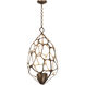 Fossil 1 Light 20 inch Bronze Gold Pendant Ceiling Light