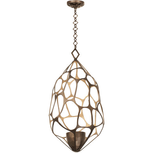 Fossil 1 Light 20 inch Bronze Gold Pendant Ceiling Light