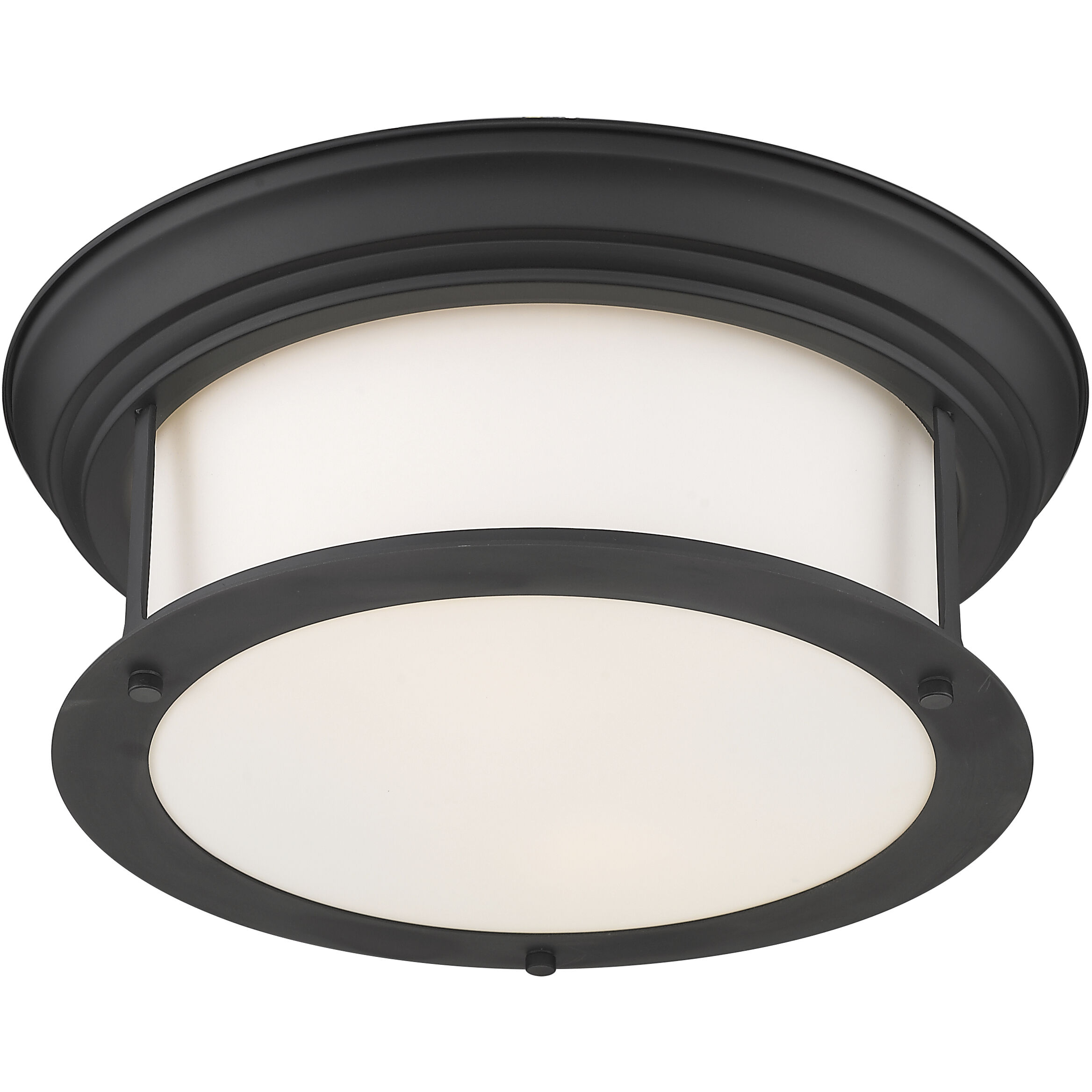 Sonna 2 Light 13.5 inch Matte Black Flush Mount Ceiling Light