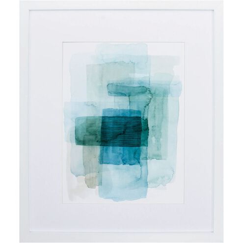 Abstract Collection Turquoise Framed Art