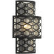 Mannheim 2 Light 11.88 inch Matte Black Wall Sconce Wall Light, Lighting One