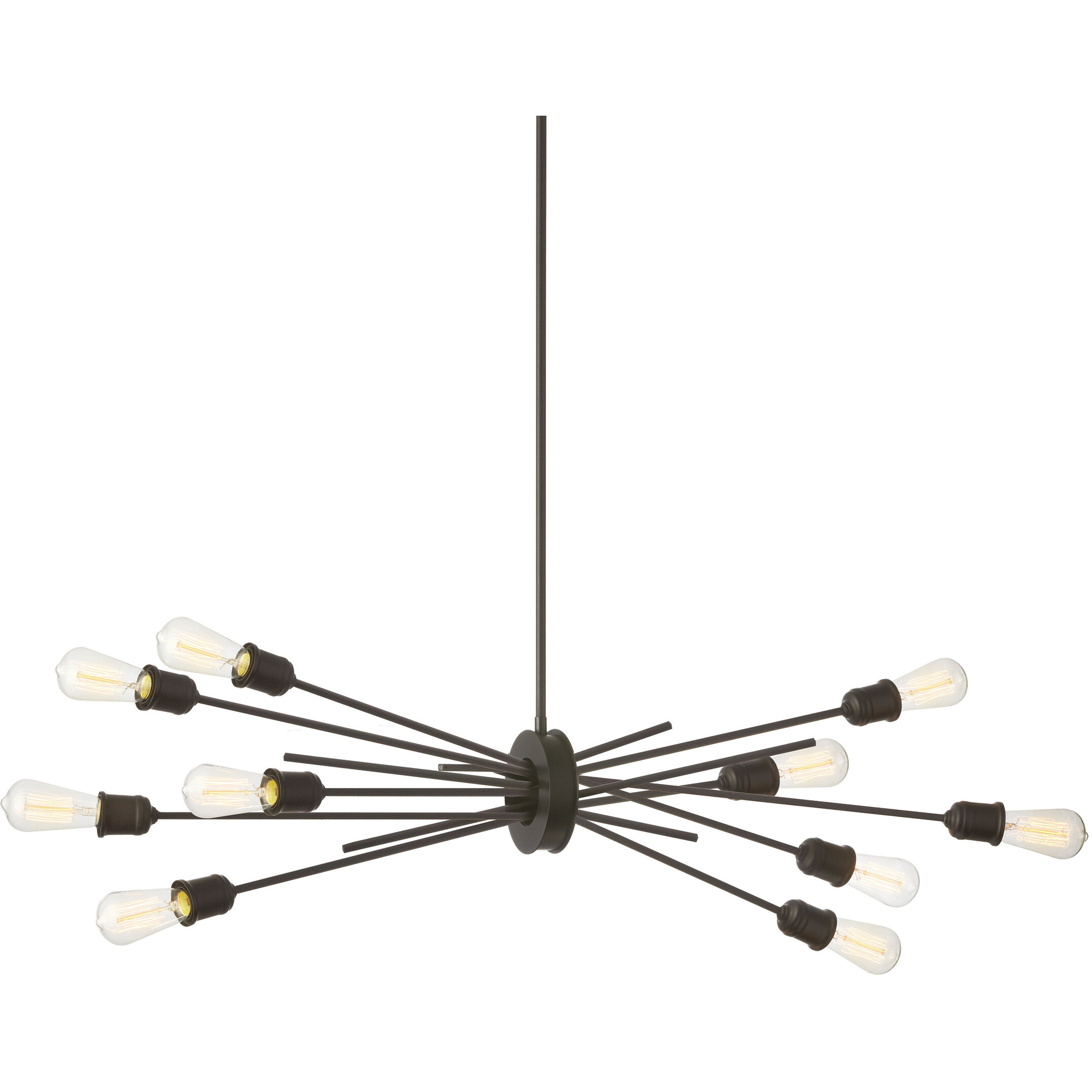 Nebraska LED 17 inch Espresso Horizontal Pendant Ceiling Light