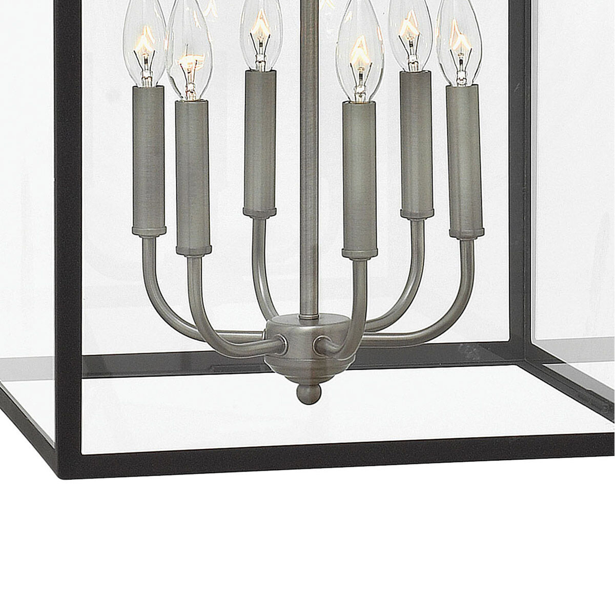 Clarendon 6 Light 16 inch Aged Zinc with Antique Nickel Indoor Foyer Light Ceiling Light