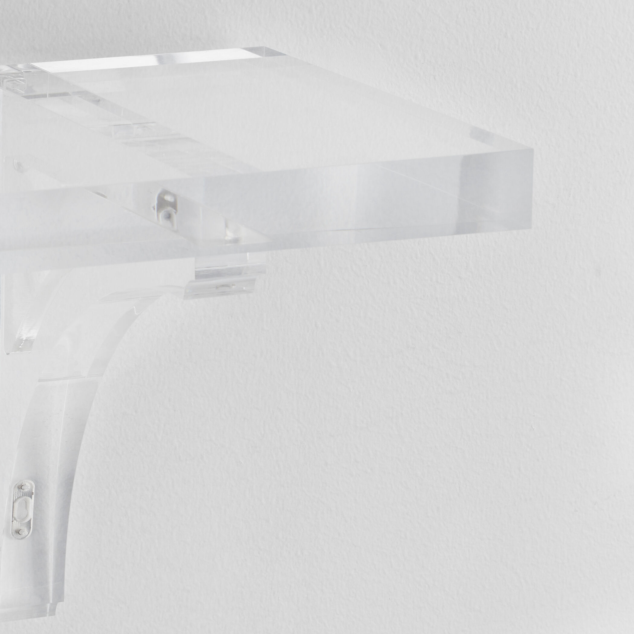 Glacier 12 inch Clear Wall Shelf
