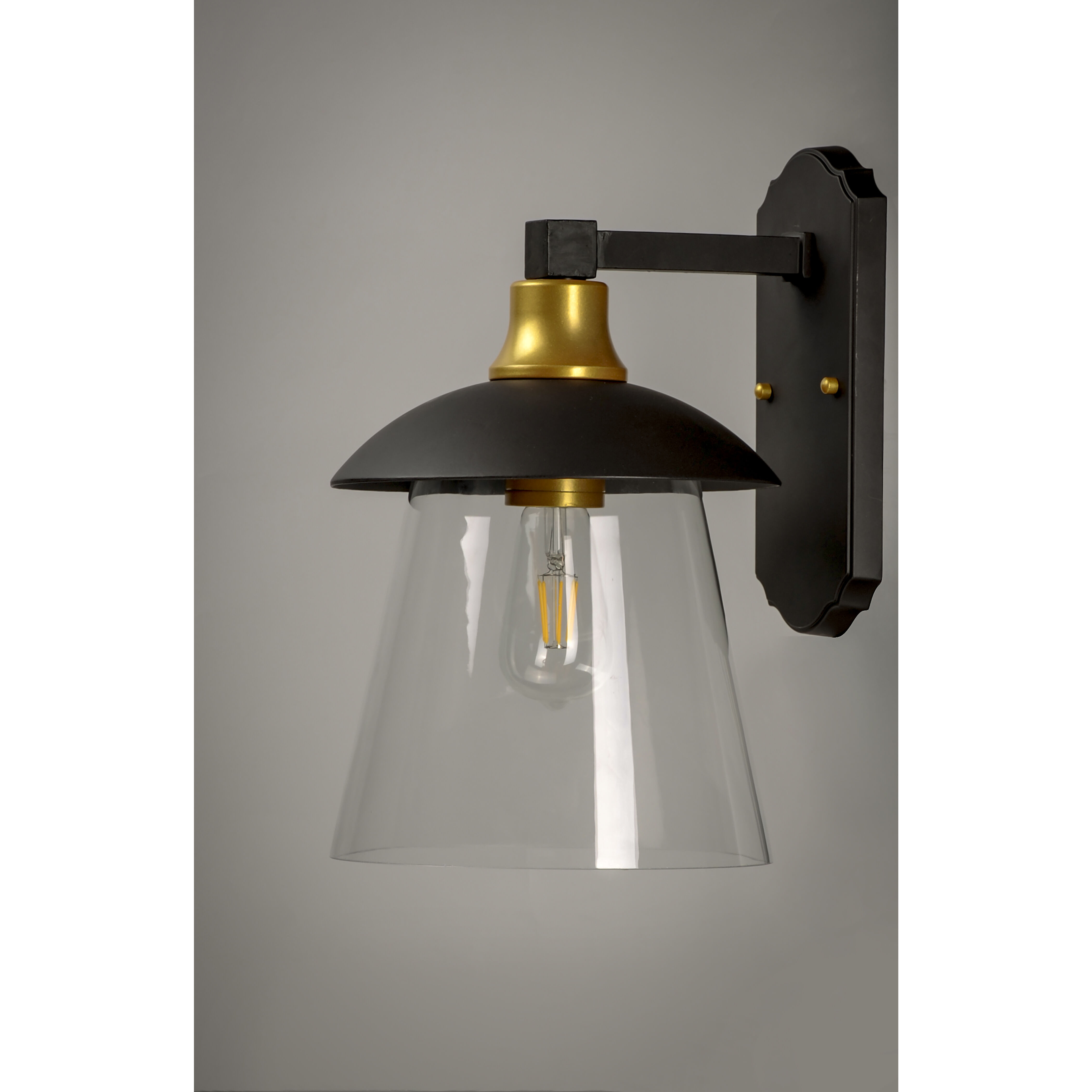 Crib LED 15 inch Bronze/Gold Outdoor Wall Mount