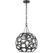 AH by Alexa Hampton Feccetta 1 Light 15 inch Midnight Black Pendant Ceiling Light