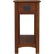 Larina One- Drawer Shaker Side Table in Light Brown