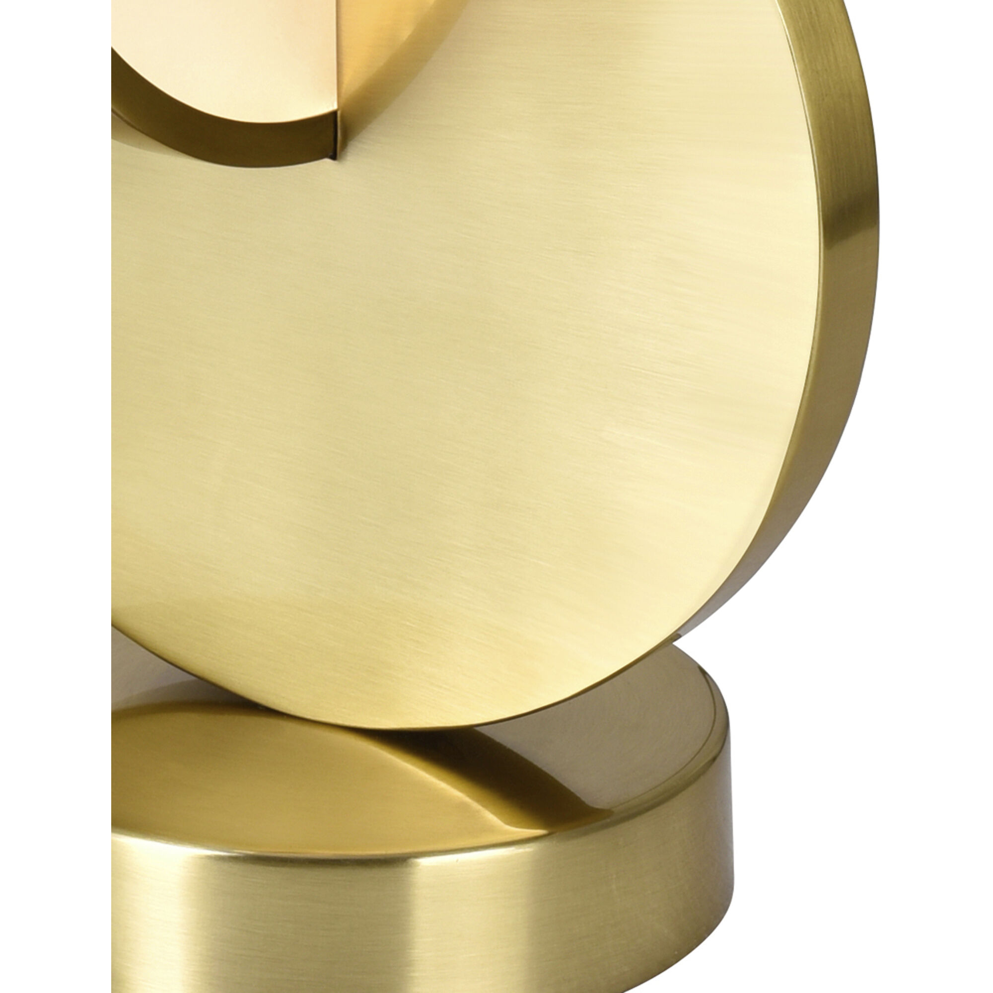 Tranche 16 inch 8.00 watt Brushed Brass Table Lamp Portable Light