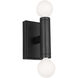 TOB by Thomas O'Brien Beckham Modern 2 Light 2.75 inch Aged Iron Sconce Wall Light