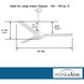 Roto 52 inch Flat White Ceiling Fan