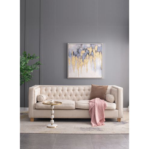 Anita 16.1 inch Gold/White Side Table