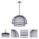 Sculptural Statement LED 24.25 inch Flat Black Pendant Ceiling Light