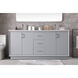 Hayes 72 X 22 X 35 inch Grey Vanity Sink Set