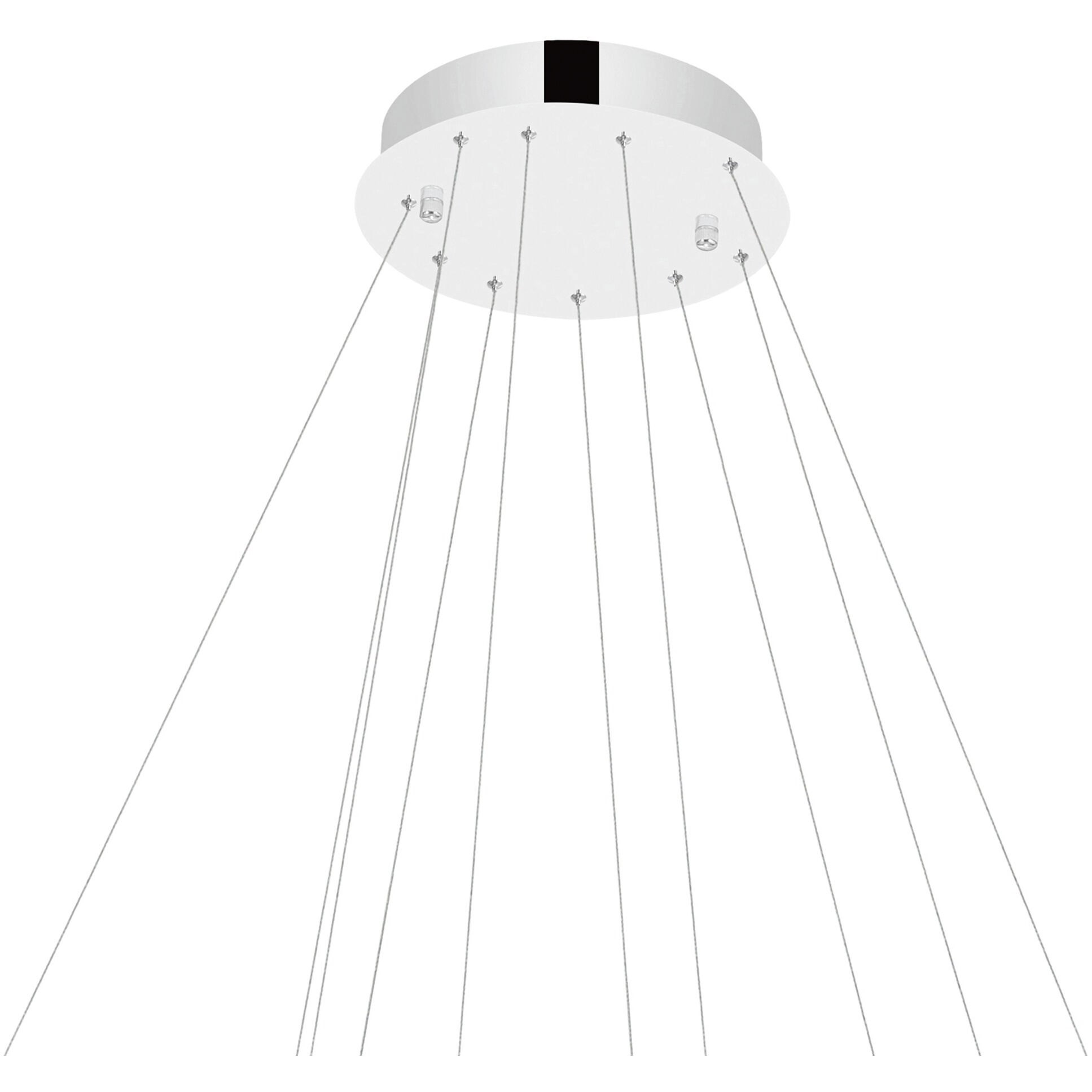 Madeline LED 32 inch Chrome Down Chandelier Ceiling Light