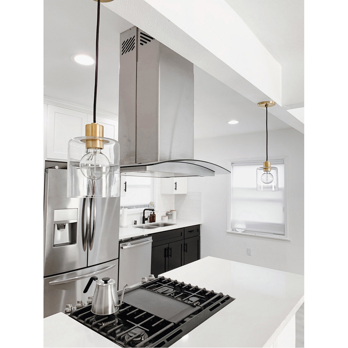 Astrid 4 Light 24 inch Aged Brass Chandelier Ceiling Light in Aged Brass and Black