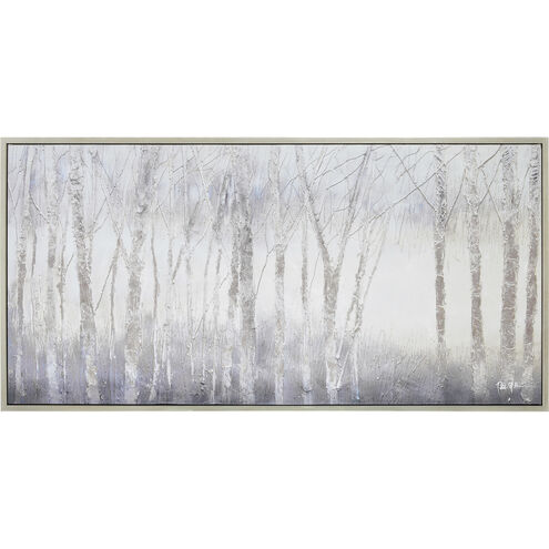 Anouska Grey/Off-White Canvas Art
