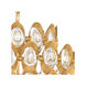 Wildwood 12 Light 25 inch Antique Gold Leaf/Clear Chandelier Ceiling Light