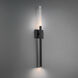 Magic LED 5 inch Black Wall Sconce Wall Light in 32in.