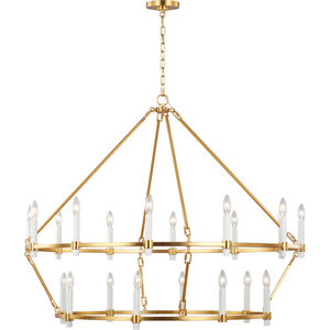 C&M by Chapman & Myers Marston 20 Light 45 inch Burnished Brass Chandelier Ceiling Light