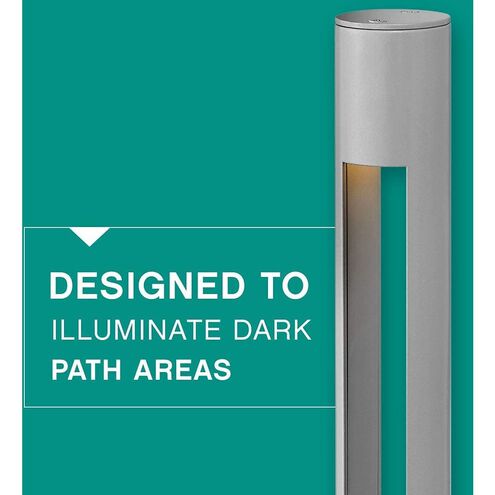 Atlantis 12v 4.00 watt Titanium Landscape Path Bollard, Round