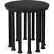Lila 28 X 28 inch Matte Black Side Table
