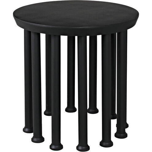 Lila 28 X 28 inch Matte Black Side Table