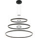 O'hara LED 40 inch Matte Black Chandelier Ceiling Light