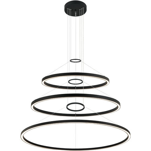 O'hara LED 40 inch Matte Black Chandelier Ceiling Light