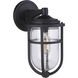 Voyage 1 Light 16 inch Midnight Outdoor Wall Lantern