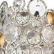 Vitozzi 3 Light 8 inch Antique Silver Leaf Sconce Wall Light