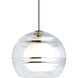 Sean Lavin Sedona 1 Light 12 Aged Brass Low-Voltage Pendant Ceiling Light in MonoRail, LED 90 CRI 3000K, Clear Glass