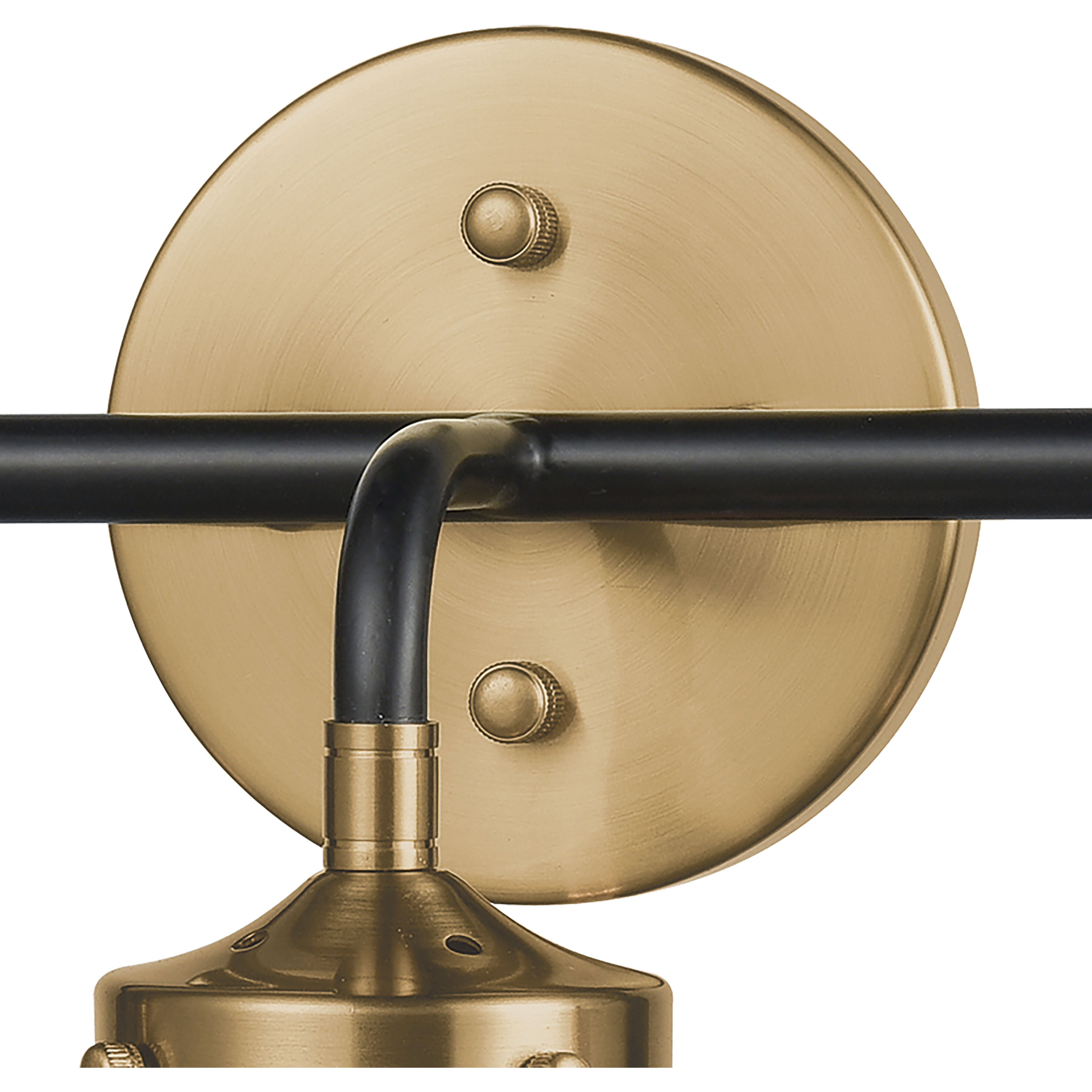 Boudreaux Vanity Light Wall Light in Antique Gold with Matte Black