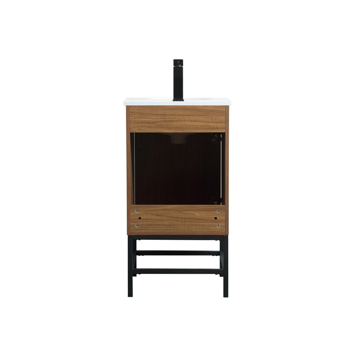 Eugene 19 X 18 X 33.5 inch Walnut Brown Vanity Sink Set