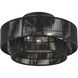 Acordia 3 Light 18 inch Black Semi Flush Mount Ceiling Light, Large