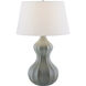 Shirley 29 inch 150 watt Seafoam Reactive Lamp Portable Light