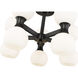 Artemis 10 Light 21 inch Matte Black Semi Flush Mount Ceiling Light
