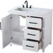 Alina 36 X 34 inch White Bathroom Vanity Cabinet